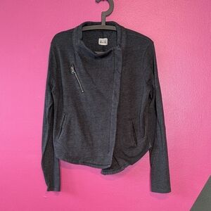 Converse Asymmetrical Cardigan Sweatshirt Jacket